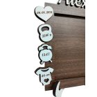 Personalizovaný drevený fotorámik s údajmi o narodení dieťaťa