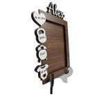 Personalizovaný drevený fotorámik s údajmi o narodení dieťaťa