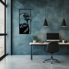 Drevený obraz – Hlava orla v ráme