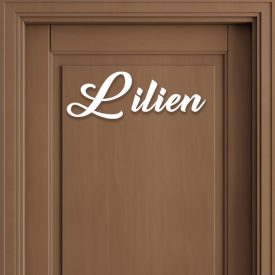 Drevená menovka na dvere – meno podľa želania