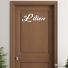 Drevená menovka na dvere – meno podľa želania