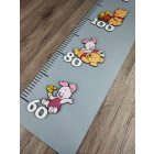 Detský meter na stenu - Medvedík Pú