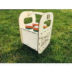 Drevený nosič piva