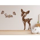 Drevená dekorácia na stenu (Bambi)