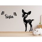 Drevená dekorácia na stenu (Bambi)