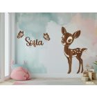 Drevená dekorácia na stenu (Bambi)