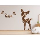 Drevená dekorácia na stenu (Bambi)