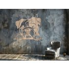 Drevená dekorácia na stenu (bulldog)