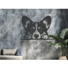 Drevená dekorácia na stenu (corgi)
