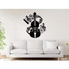 Drevená dekorácia na stenu (Violončelo)