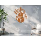 Drevená dekorácia na stenu (Violončelo)