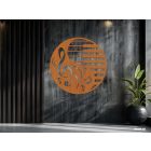 Drevená dekorácia na stenu (Klavír)