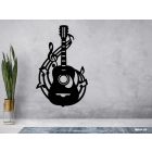 Drevená dekorácia na stenu (Gitara)