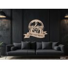 Drevená dekorácia na stenu (Slúchadlá s menom)