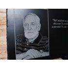 Gravírovaný Pamätný Kameň s Fotkou a Citátom