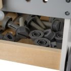 Detská dielňa s 3-v-1 drevenými nástrojmi