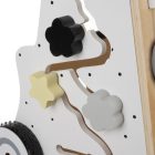 Drevené chodítko pre deti - Montessori edukačná jazdiaca hračka s manipulačnou tabuľou!