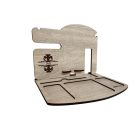 Drevený organizér na stôl s gravírovaným menom