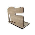 Drevený organizér na stôl s gravírovaným menom