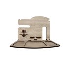 Drevený organizér na stôl s gravírovaným menom