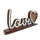 Drevená dekorácia „Love“ s rámikom na fotografiu