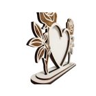 Drevený rám na fotky „Romantické srdce“