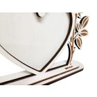 Drevený rám na fotky „Romantické srdce“