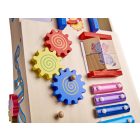 Drevené multifunkčné detské chodítko s hračkami