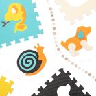 Farebná penová podložka puzzle pre deti - 9 dielov 