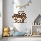 Traktor s menom dieťaťa