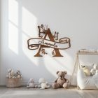 Monogram s motýľmi a menom