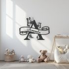 Monogram s motýľmi a menom