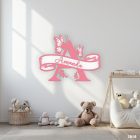 Monogram s motýľmi a menom