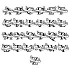 Monogram s motýľmi a menom