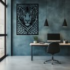 Drevený obraz tiger – elegantná zvieracia dekorácia na stenu