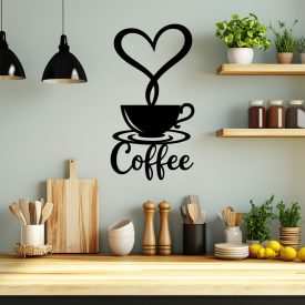 Drevená kuchynská dekorácia – Coffee