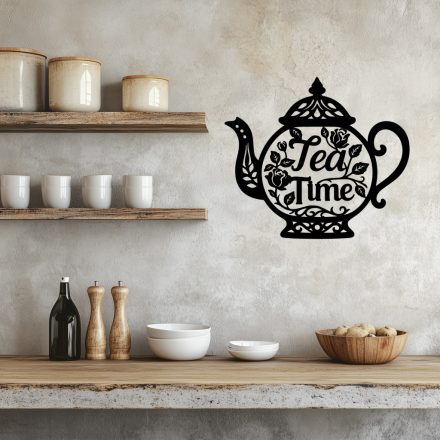 Drevená kuchynská dekorácia – Tea Time