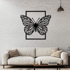 Drevený obraz motýľa – jemná nástenná dekorácia do obývačky