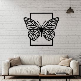   Drevený obraz motýľa – jemná nástenná dekorácia do obývačky