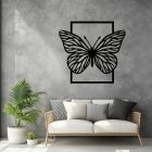 Drevený obraz motýľa – jemná nástenná dekorácia do obývačky