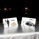 Papierová svadobná menovka – rôzne motívy pre hostí