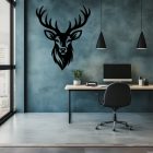 Drevený obraz jeleňa – moderná nástenná dekorácia