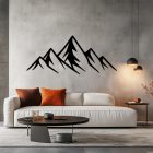 Drevený obraz hory – minimalistická nástenná dekorácia