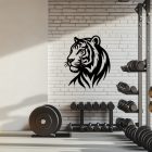 Drevený obraz tiger – nástenná dekorácia do posilňovne alebo kancelárie
