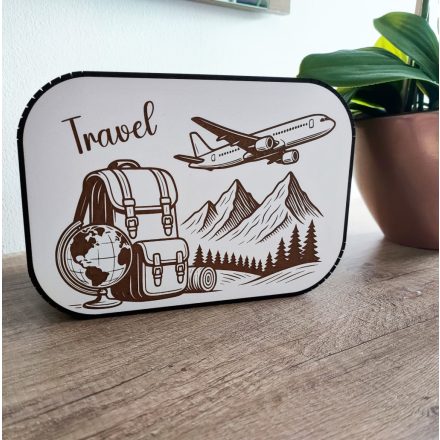 Drevená pokladnička na cestovanie – Travel dizajn