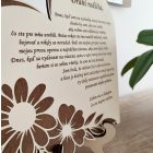 Drevená srdcová tabuľa pre rodičov