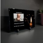 Pamätná tabuľa s fotografiou a citátom – UV tlačená bridlica