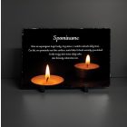 Pamätná tabuľa s citátom – UV tlačená bridlica