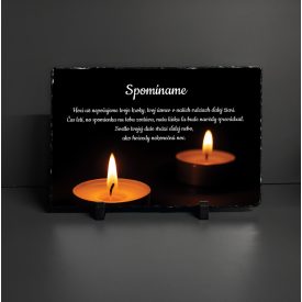 Pamätná tabuľa s citátom – UV tlačená bridlica