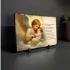 Pamätná tabuľa s citátom – UV tlačená bridlica